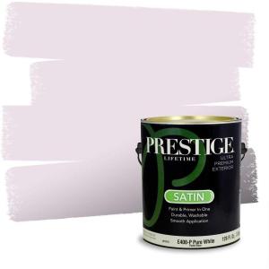 imagePRESTIGE Paints Interior Paint and Primer In One 1Gallon Satin Comparable Match of Valspar Classical VioletVS145Dreamy Heather