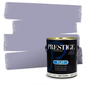 imagePRESTIGE Paints Interior Paint and Primer In One 1Gallon Satin Comparable Match of Valspar Classical VioletVS61Winter Amethyst