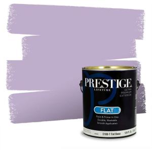imagePRESTIGE Paints Interior Paint and Primer In One 1Gallon Satin Comparable Match of Valspar Classical VioletVS67Fancy Pansy