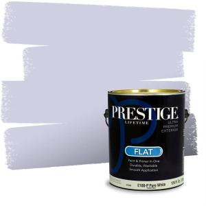 imagePRESTIGE Paints Interior Paint and Primer In One 1Gallon Satin Comparable Match of Valspar Classical VioletVS70Lavender Mist