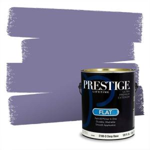 imagePRESTIGE Paints Interior Paint and Primer In One 1Gallon Satin Comparable Match of Valspar Classical VioletVS73Oatlands Velvet Night