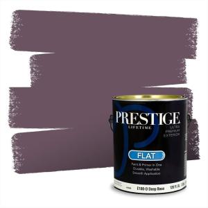 imagePRESTIGE Paints Interior Paint and Primer In One 1Gallon Satin Comparable Match of Valspar Classical VioletVS92Raspberry Wine