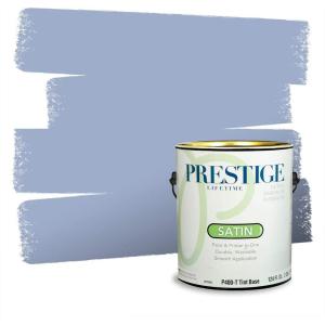 imagePRESTIGE Paints Interior Paint and Primer In One 1Gallon SemiGloss Comparable Match of Behr Siberian IcePoetry Reading