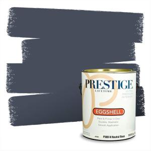 imagePRESTIGE Paints Interior Paint and Primer In One 1Gallon SemiGloss Comparable Match of Behr Siberian IceSecret Society