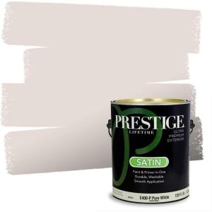 imagePRESTIGE Paints Interior Paint and Primer In One 1Gallon SemiGloss Comparable Match of Sherwin Williams FolkstoneGauzy White