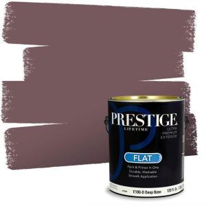 imagePRESTIGE Paints Interior Paint and Primer In One 1Gallon SemiGloss Comparable Match of Sherwin Williams FolkstoneRiver Rouge