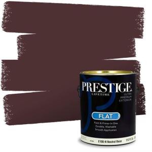 imagePRESTIGE Paints Interior Paint and Primer In One 1Gallon SemiGloss Comparable Match of Sherwin Williams FolkstoneSW6020PCM