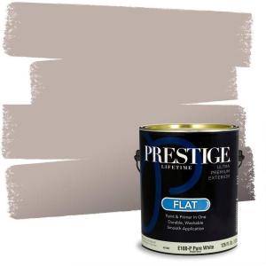 imagePRESTIGE Paints Interior Paint and Primer In One 1Gallon SemiGloss Comparable Match of Sherwin Williams FolkstoneTemperate Taupe
