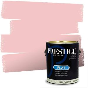 imagePRESTIGE Paints Interior Paint and Primer In One 1Gallon SemiGloss Comparable Match of Sherwin Williams HibiscusBella Pink