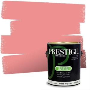 imagePRESTIGE Paints Interior Paint and Primer In One 1Gallon SemiGloss Comparable Match of Sherwin Williams HibiscusDishy Coral