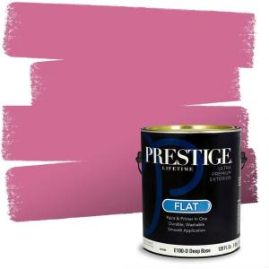 imagePRESTIGE Paints Interior Paint and Primer In One 1Gallon SemiGloss Comparable Match of Sherwin Williams HibiscusHibiscus