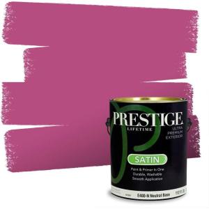 imagePRESTIGE Paints Interior Paint and Primer In One 1Gallon SemiGloss Comparable Match of Sherwin Williams HibiscusSW6840PCM