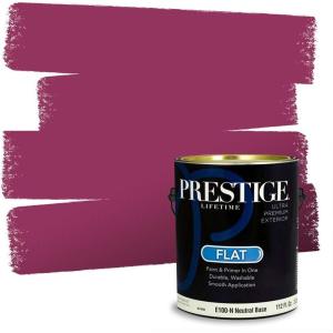 imagePRESTIGE Paints Interior Paint and Primer In One 1Gallon SemiGloss Comparable Match of Sherwin Williams HibiscusSW6842PCM