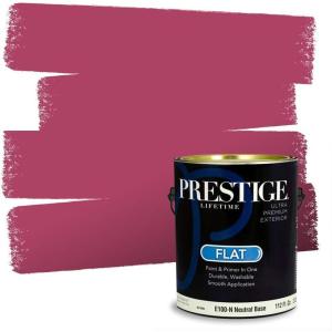 imagePRESTIGE Paints Interior Paint and Primer In One 1Gallon SemiGloss Comparable Match of Sherwin Williams HibiscusSW6843PCM
