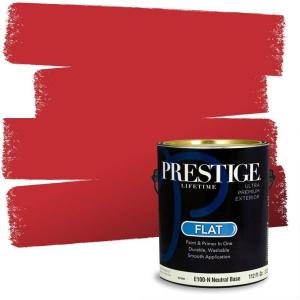 imagePRESTIGE Paints Interior Paint and Primer In One 1Gallon SemiGloss Comparable Match of Sherwin Williams Lusty RedSW6868PCM