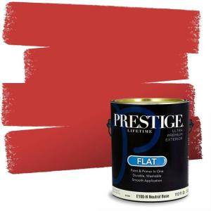imagePRESTIGE Paints Interior Paint and Primer In One 1Gallon SemiGloss Comparable Match of Sherwin Williams Lusty RedSW6869PCM