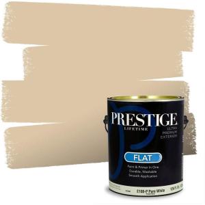imagePRESTIGE Paints Interior Paint and Primer In One 1Gallon SemiGloss Comparable Match of Sherwin Williams Mannered GoldSW6120PCM