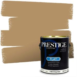 imagePRESTIGE Paints Interior Paint and Primer In One 1Gallon SemiGloss Comparable Match of Sherwin Williams Mannered GoldSW6123PCM