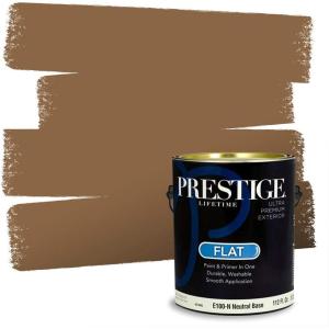 imagePRESTIGE Paints Interior Paint and Primer In One 1Gallon SemiGloss Comparable Match of Sherwin Williams Mannered GoldSW6125PCM
