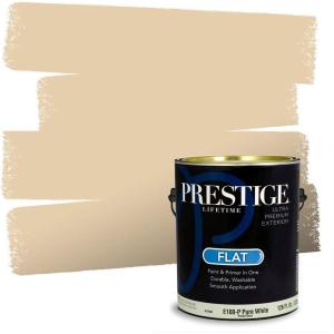imagePRESTIGE Paints Interior Paint and Primer In One 1Gallon SemiGloss Comparable Match of Sherwin Williams Mannered GoldSW6127PCM
