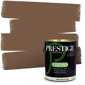 imagePRESTIGE Paints Interior Paint and Primer In One 1Gallon SemiGloss Comparable Match of Sherwin Williams Nomadic DesertGrounded