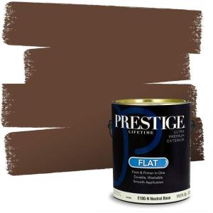 imagePRESTIGE Paints Interior Paint and Primer In One 1Gallon SemiGloss Comparable Match of Sherwin Williams Nomadic DesertSW6090PCM
