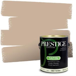 imagePRESTIGE Paints Interior Paint and Primer In One 1Gallon SemiGloss Comparable Match of Sherwin Williams Nomadic DesertSW6100PCM