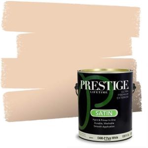 imagePRESTIGE Paints Interior Paint and Primer In One 1Gallon SemiGloss Comparable Match of Sherwin Williams PersimmonCreamery