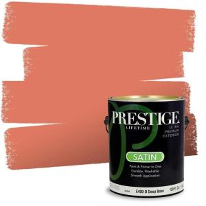 imagePRESTIGE Paints Interior Paint and Primer In One 1Gallon SemiGloss Comparable Match of Sherwin Williams PersimmonRejuvenate