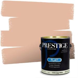 imagePRESTIGE Paints Interior Paint and Primer In One 1Gallon SemiGloss Comparable Match of Sherwin Williams PersimmonSW6338PCM