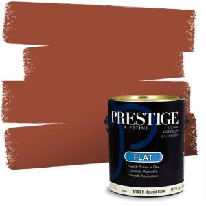 imagePRESTIGE Paints Interior Paint and Primer In One 1Gallon SemiGloss Comparable Match of Sherwin Williams PersimmonSW6342PCM