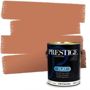 imagePRESTIGE Paints Interior Paint and Primer In One 1Gallon SemiGloss Comparable Match of Sherwin Williams PersimmonSW6347PCM