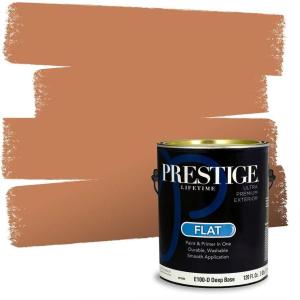 imagePRESTIGE Paints Interior Paint and Primer In One 1Gallon SemiGloss Comparable Match of Sherwin Williams PersimmonSW6354PCM