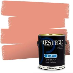 imagePRESTIGE Paints Interior Paint and Primer In One 1Gallon SemiGloss Comparable Match of Sherwin Williams PersimmonSW6612PCM