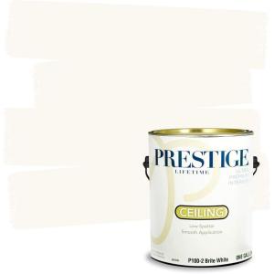 imagePRESTIGE Paints Interior Paint and Primer in One 1 Gallon Flat White128 Fl Oz Pack of 1