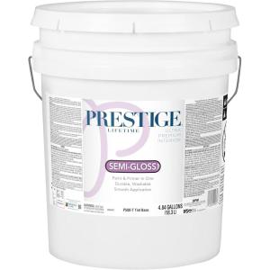 imagePRESTIGE Paints Interior Paint and Primer in One 5Gallon SemiGloss Beach LightSlate Blue