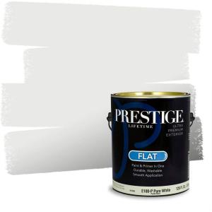 imagePrestige Paints Interior Paint and Primer In One 1Gallon Flat Comparable Match of Valspar Du JourBleached Slate