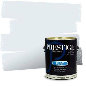 imagePrestige Paints Interior Paint and Primer In One 1Gallon Flat Comparable Match of Valspar PromenadeMoonbeam