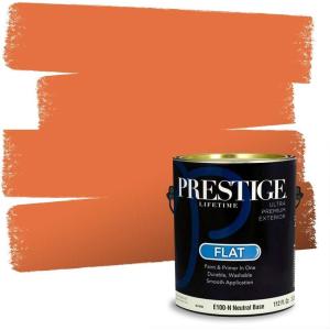 imagePrestige Paints Interior Paint and Primer in One Comparable Match of Sherwin Williams Carnival Semi Gloss 1 GallonKnockout Orange