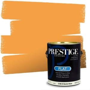 imagePrestige Paints Interior Paint and Primer in One Comparable Match of Sherwin Williams Carnival Semi Gloss 1 GallonOsage Orange