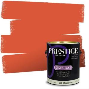 imagePrestige Paints Interior Paint and Primer in One Comparable Match of Sherwin Williams Carnival Semi Gloss 1 GallonSW6880PCM