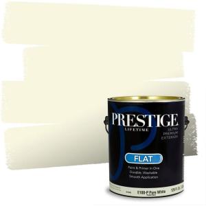 imagePRESTIGE Exterior Paint and Primer in One Always Flat 1 GallonAsbury Cream