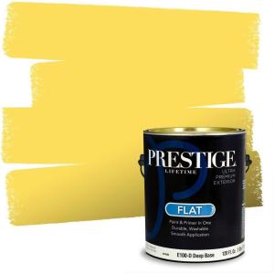 imagePRESTIGE Exterior Paint and Primer in One Always Flat 1 GallonBanana Bunch