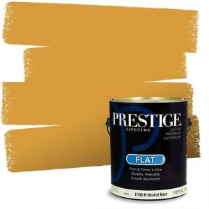 imagePRESTIGE Exterior Paint and Primer in One Always Flat 1 GallonBee Nectar