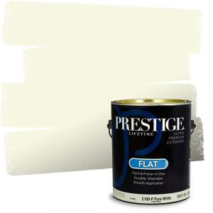 imagePRESTIGE Exterior Paint and Primer in One Always Flat 1 GallonButterfly Yellow