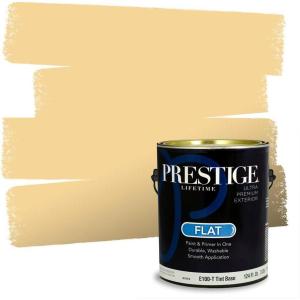 imagePRESTIGE Exterior Paint and Primer in One Always Flat 1 GallonGolden Blonde