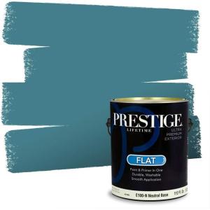 imagePRESTIGE Interior Paint and Primer in One Archer SemiGloss 1 GallonSuit Blue