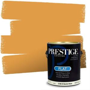imagePRESTIGE Interior Paint and Primer in One Bale of Hay SemiGloss 1 GallonMelted Caramel