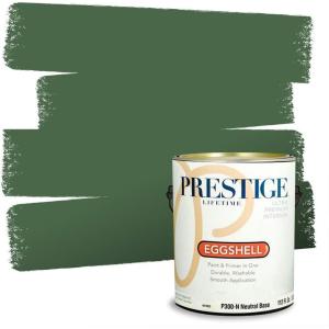 imagePRESTIGE Interior Paint and Primer in One Ballfield Satin 1 GallonBallfield