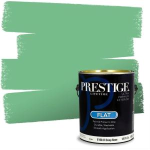 imagePRESTIGE Interior Paint and Primer in One Ballfield Satin 1 GallonGreen Gulf